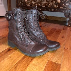 Brown Combat Boots